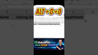Excel Hidden Shortcut 😱 | Create Data Entry Form in Seconds | Alt + D + O | Excel Trick 🚀 | No VBA