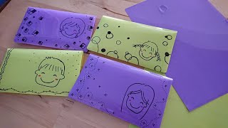 A4資料夾做口罩收納盒