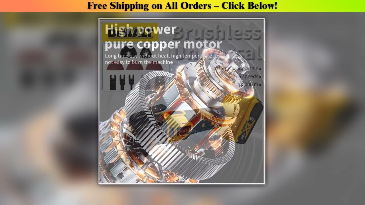 Dewalt Brushless Quick Release Oscillating Tool Multi Functional Tool Renovator Electric trimmer