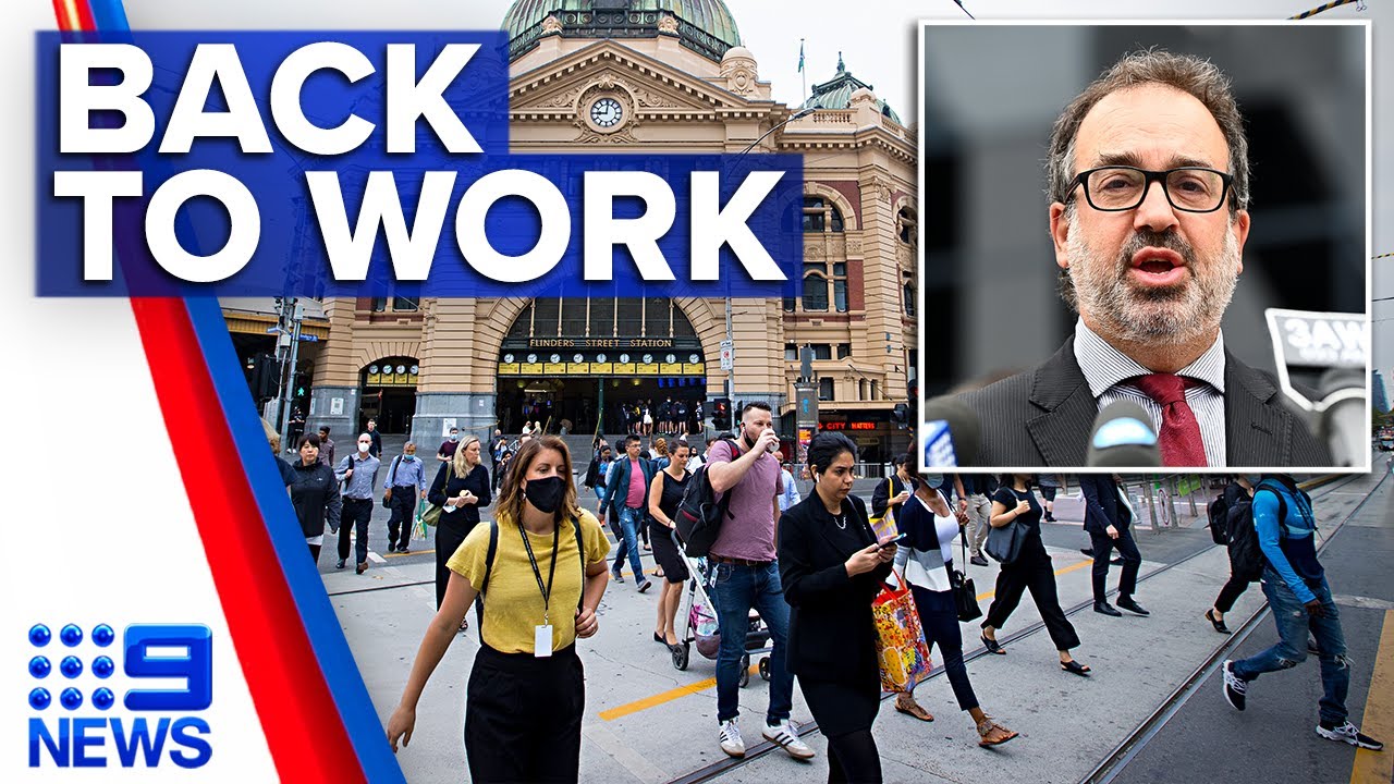 Melburnians return to offices as state’s work from home order lifts | Coronavirus | 9 News Australia