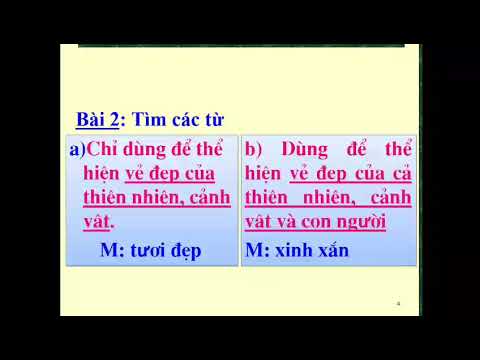 Luyện từ và câu-Bài mở rộng vốn từ-Cái đẹp