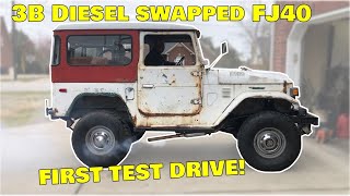 Toyota FJ40 3B diesel FIRST DRIVE!