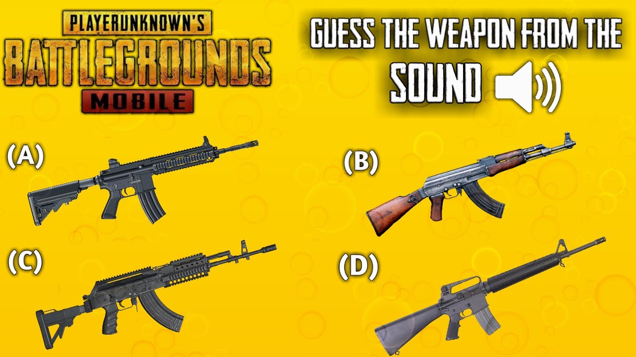Guess The Weapon Sound In Pubg Mobile | Fun PUBG MOBILE Quiz - YouTube
