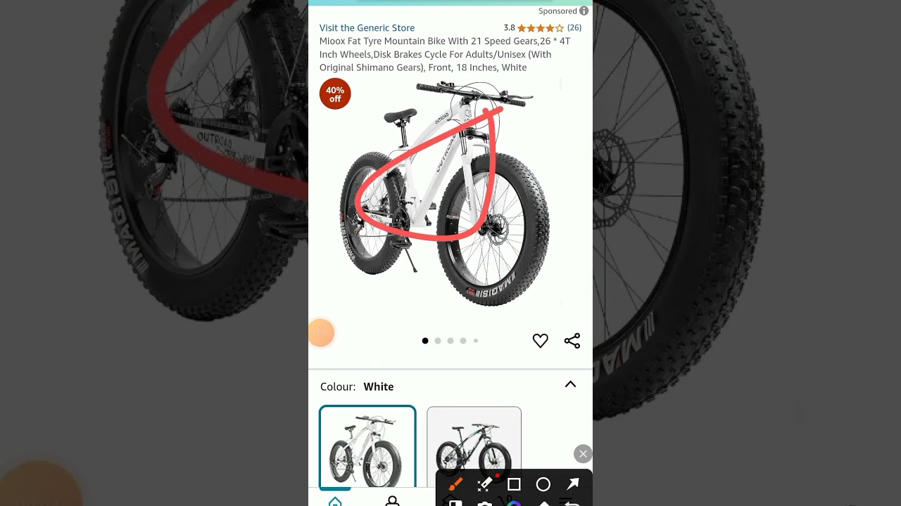 Fat bike with 21 speed gear cycle under 15,000😱