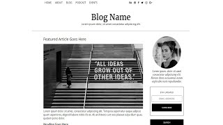 How To Create A Full Responsive Minimal Blog | HTML & CSS