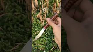Flying Fish Snakewood Fixed Blade Outdoor Survival Bowie Knives M390 Steel Hunting Knife
