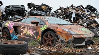 ASMR Car Restoration | Lamborghini Subway Surfers Edition | Full Rebuild From Rust to Showroom Icon