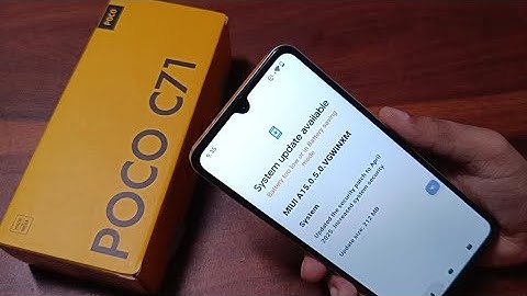 Poco C71 Update problem: battery tool low or in battery saving mode?