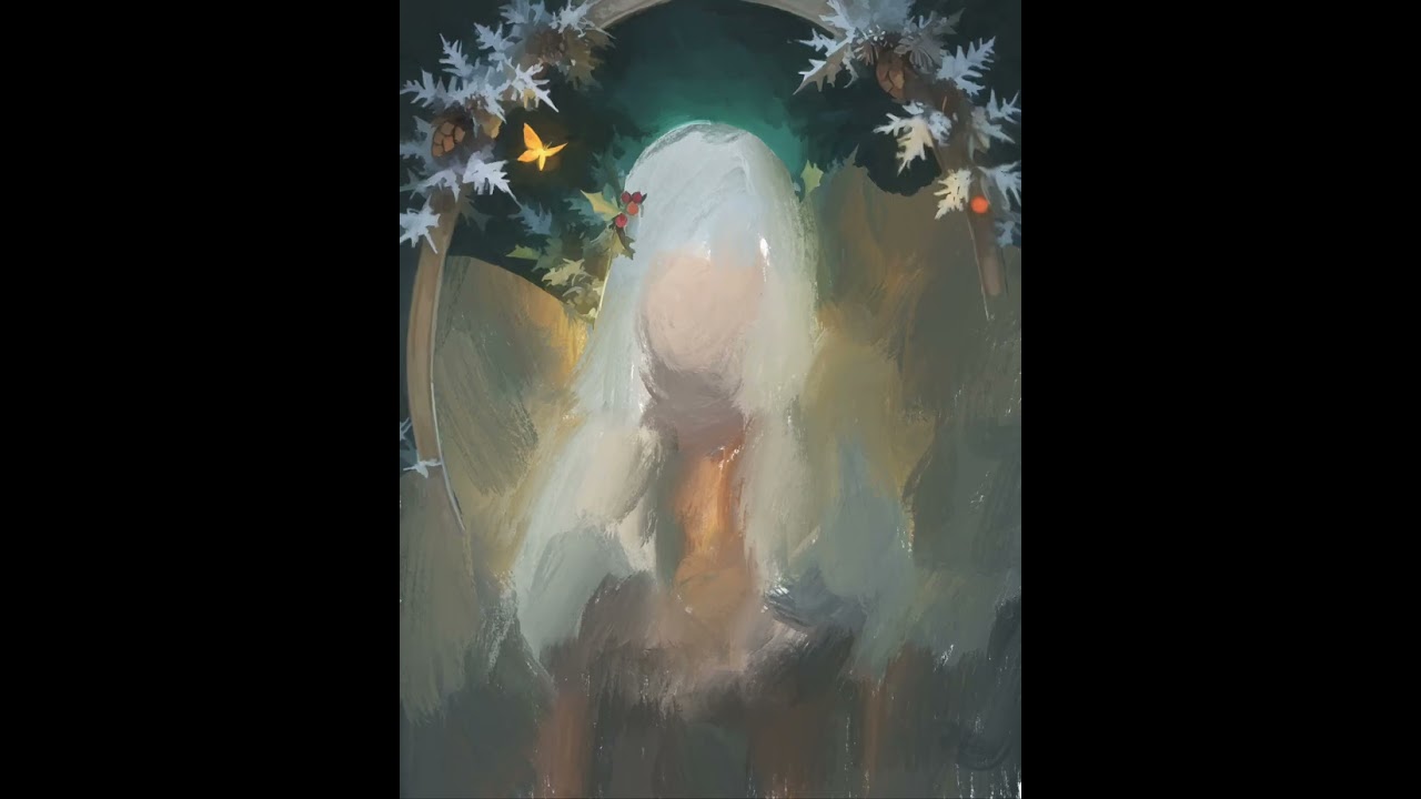 Winter Fairy- Cathartic coloring and piano music 