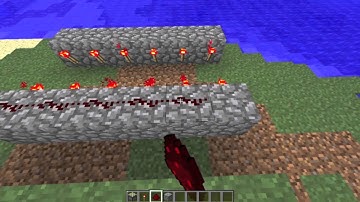Minecraft Redstone Tutorial-Piston Drawbridge