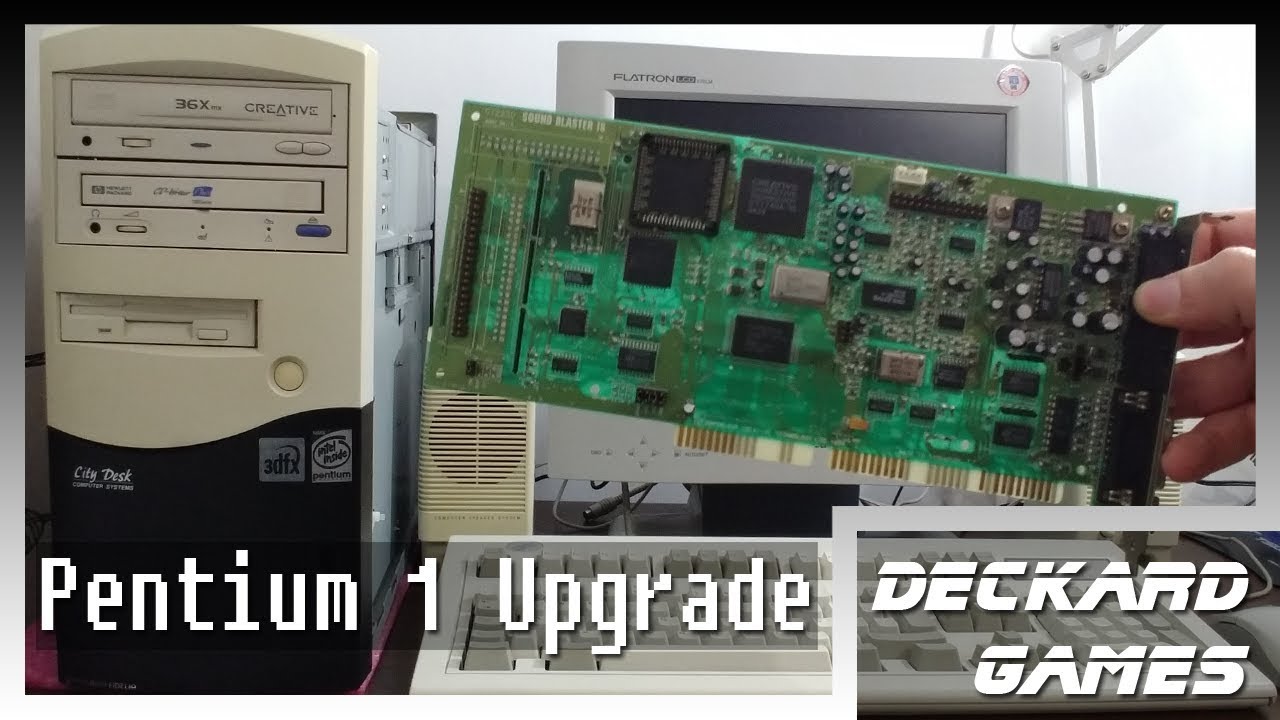 Pentium 1 Upgrade! Installing Sound Blaster 16 + CD-Writer - YouTube