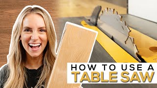 KEEP YOUR FINGERS! | Beginner's Guide to the Table Saw