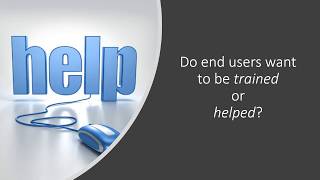 How I failed at training end users