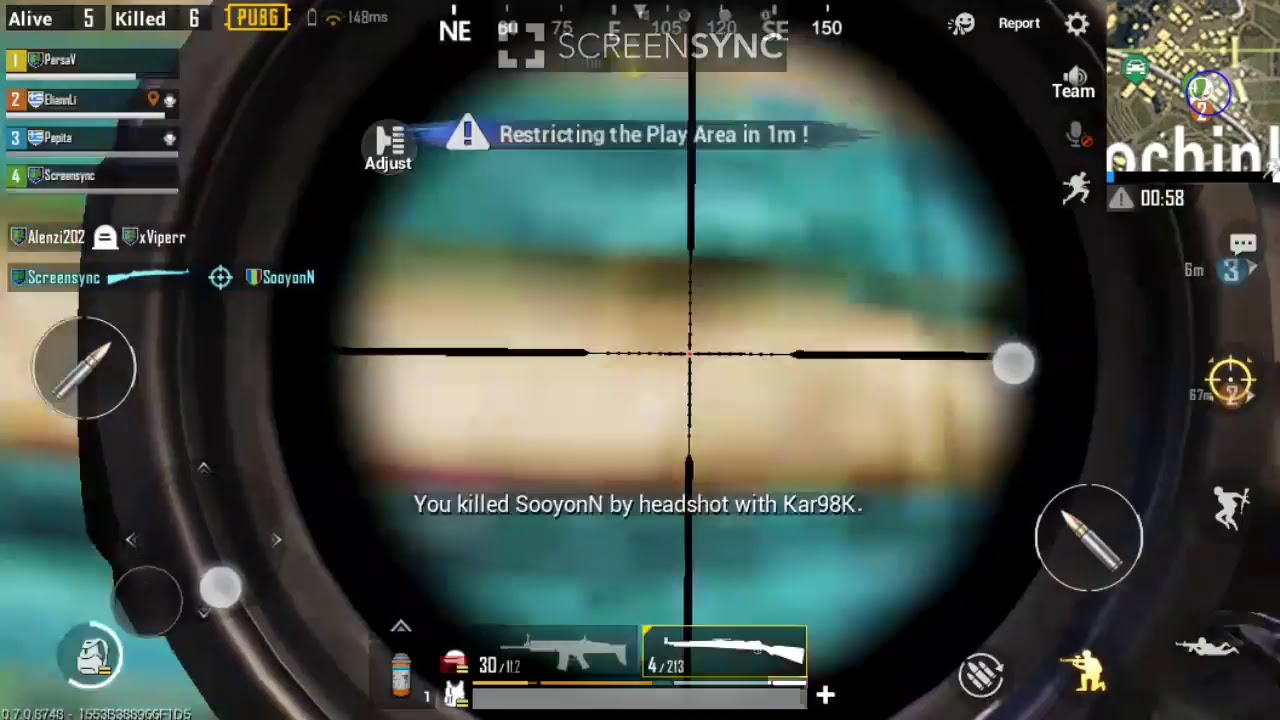 [Screensync.net] [Screen recorder] Playing games on android - PUBG Mobile :P