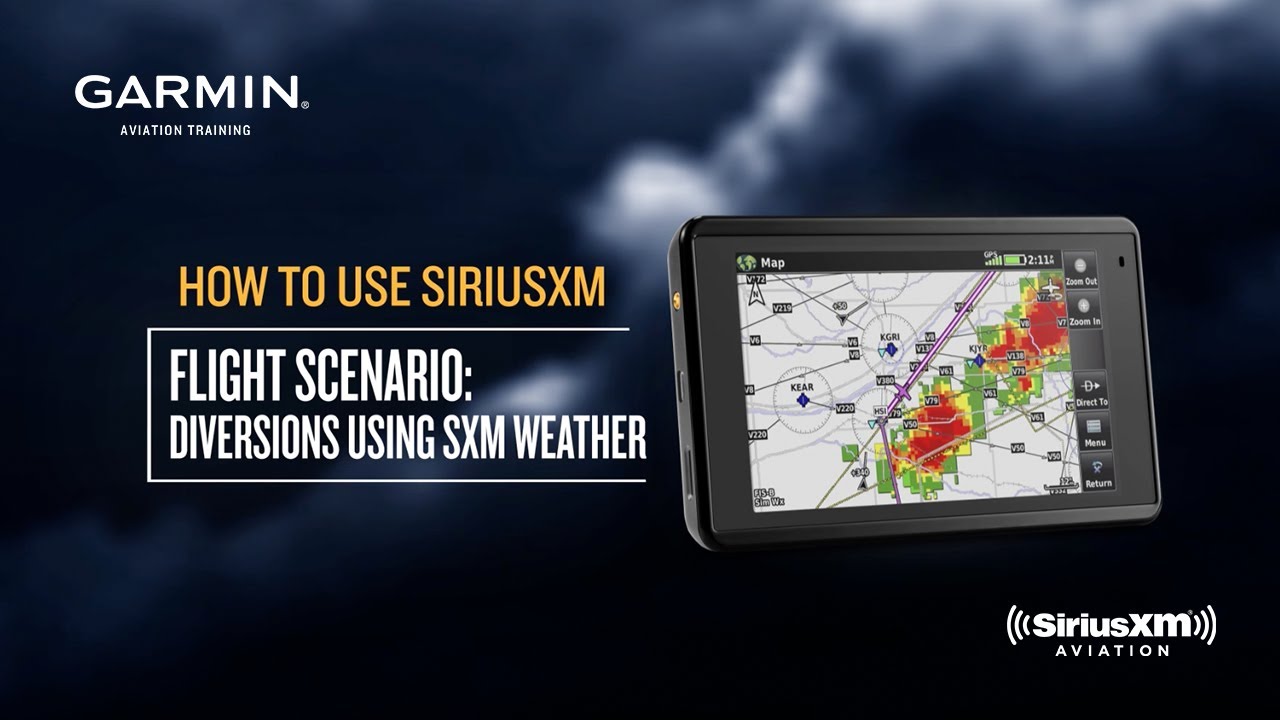 to Use SiriusXM: Flight Scenario – Diversions using SXM Weather - YouTube