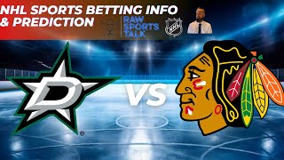 Dallas Stars VS Chicago Blackhawks 3/8/26 Free NHL Stats &amp; Betting info