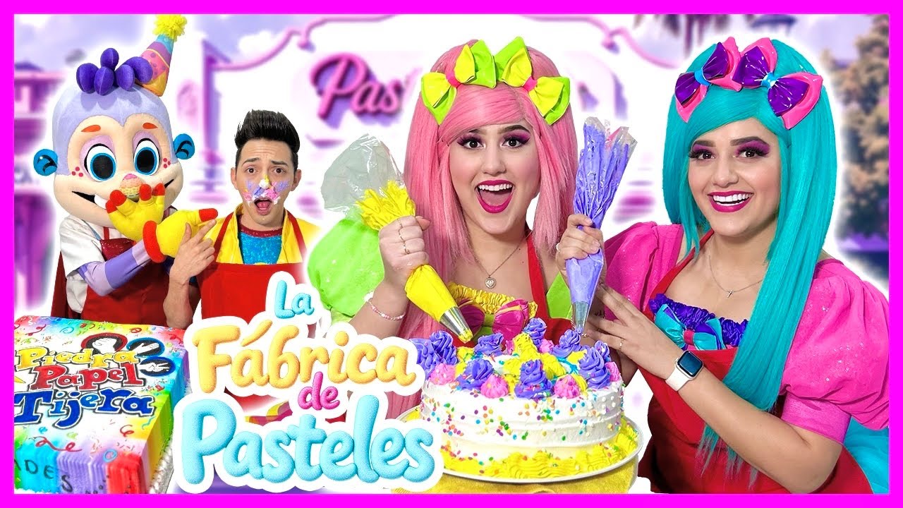 LA FÁBRICA DE PASTELES / SHOW PIEDRA PAPEL O TIJERA / LA PASTELERÍA / COMO DECORAR UN PASTEL