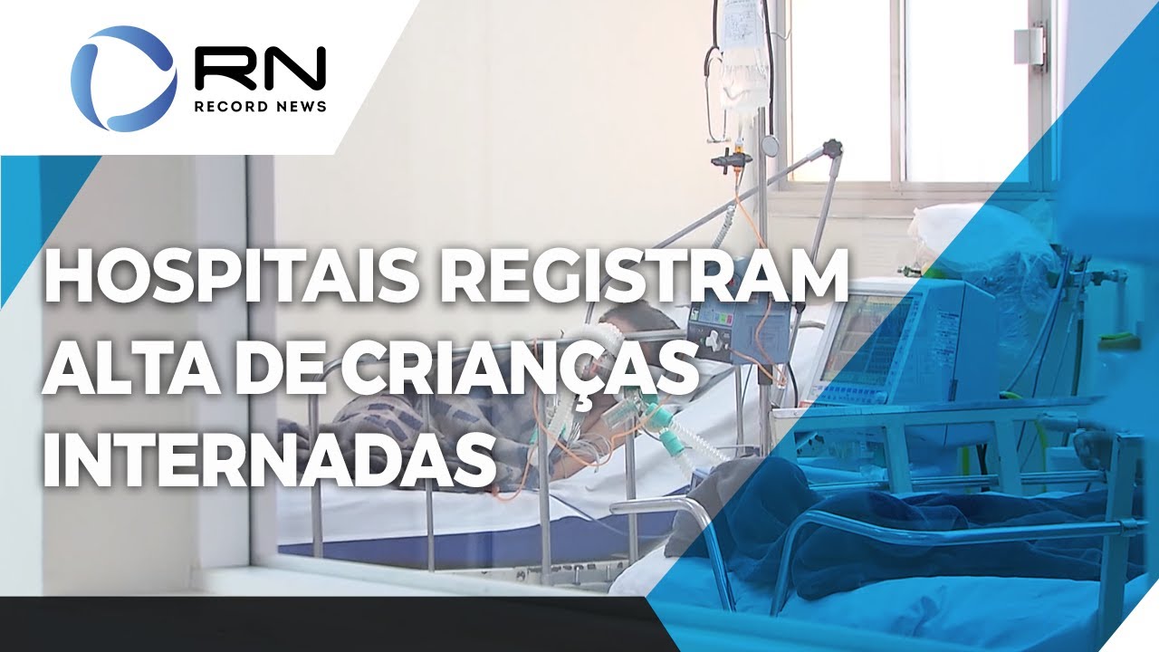 Hospitais registram alta de crianças internadas por doenças respiratórias