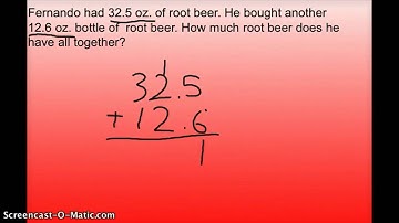 3.1 Adding Decimals Word Problem