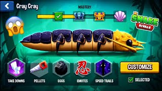 Snake Rivals - Cray Cary 🦐 Snake Gameplay! Zero To Hero
