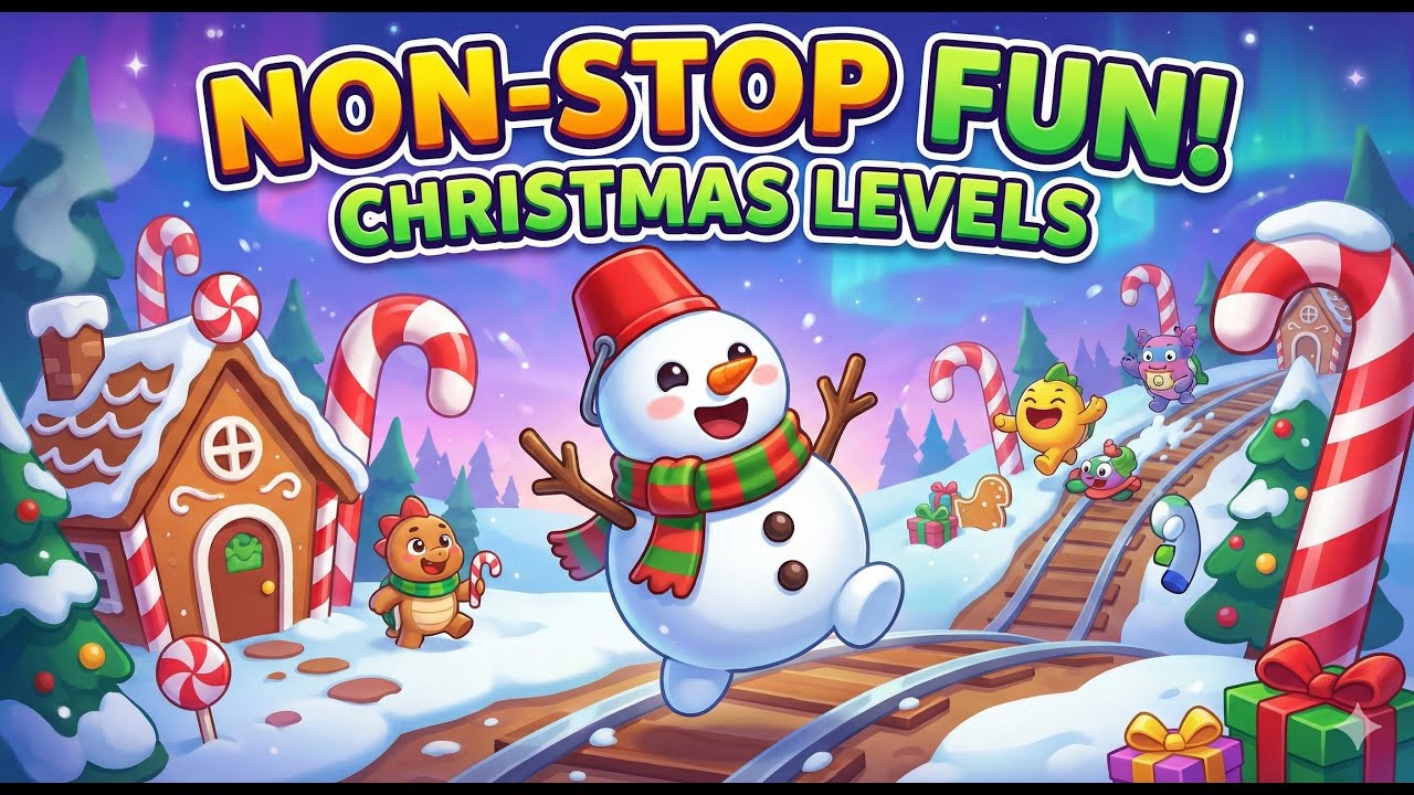 NON-STOP FUN Playing Christmas Custom Levels in Kooply Run: Subway Craft! 🎄✨