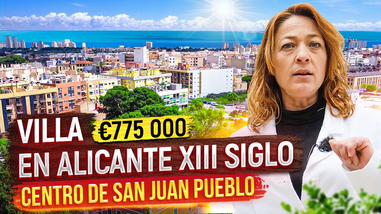 Se vende villa auténtica del siglo XIII en el centro de San Juan Alicante