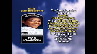 Cynthia Giddings Fenelon short