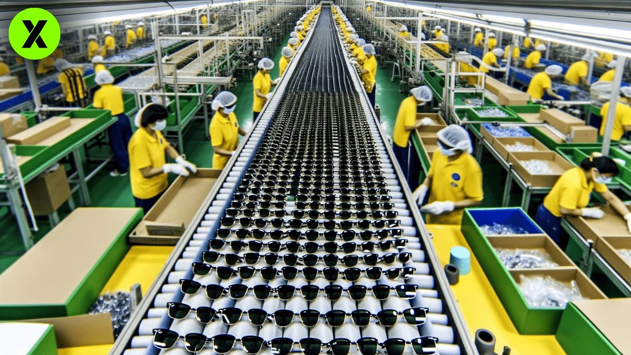 AMAZING Mass Production of RAYBAN GLASSES: +10,000/day?