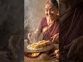 "घर का खाना, प्यार का स्वाद और दादी के हाथों का जादू... यही है असली खुशी। ❤️"#ai #story#food#recipe