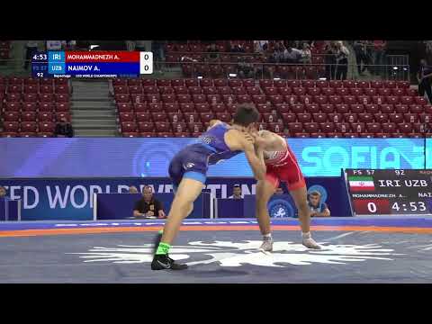 Repechage FS 57 Kg A MOHAMMADNEZH IRI V A NAIMOV UZB 