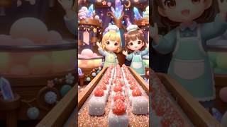 Mochi Factory of chibis #chibi #food #ytshorts #cute #anime