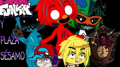 😎🎶Plaza Sésamo y FNF reaccionan a Broken Strings(Tantrum)😎❤/Gacha Club #fnf #sesamestreet #gacha