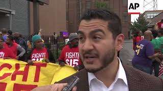 US House Candidate Arrested in Wage Rally