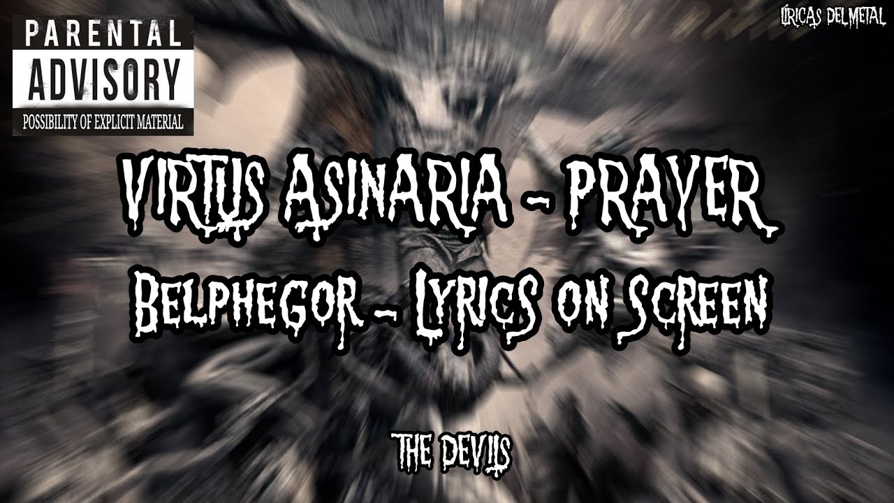 BELPHEGOR - VIRTUS ASINARIA - PRAYER - (LYRICS ON SCREEN)