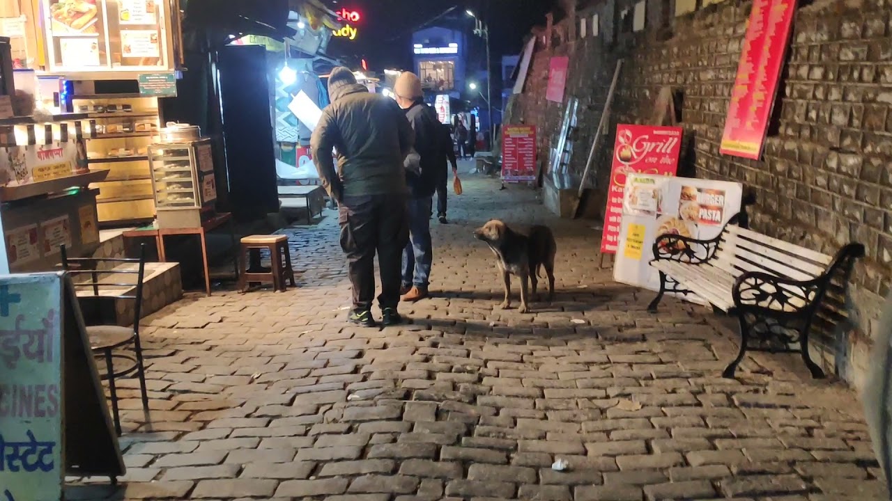 Kasauli hills market night view