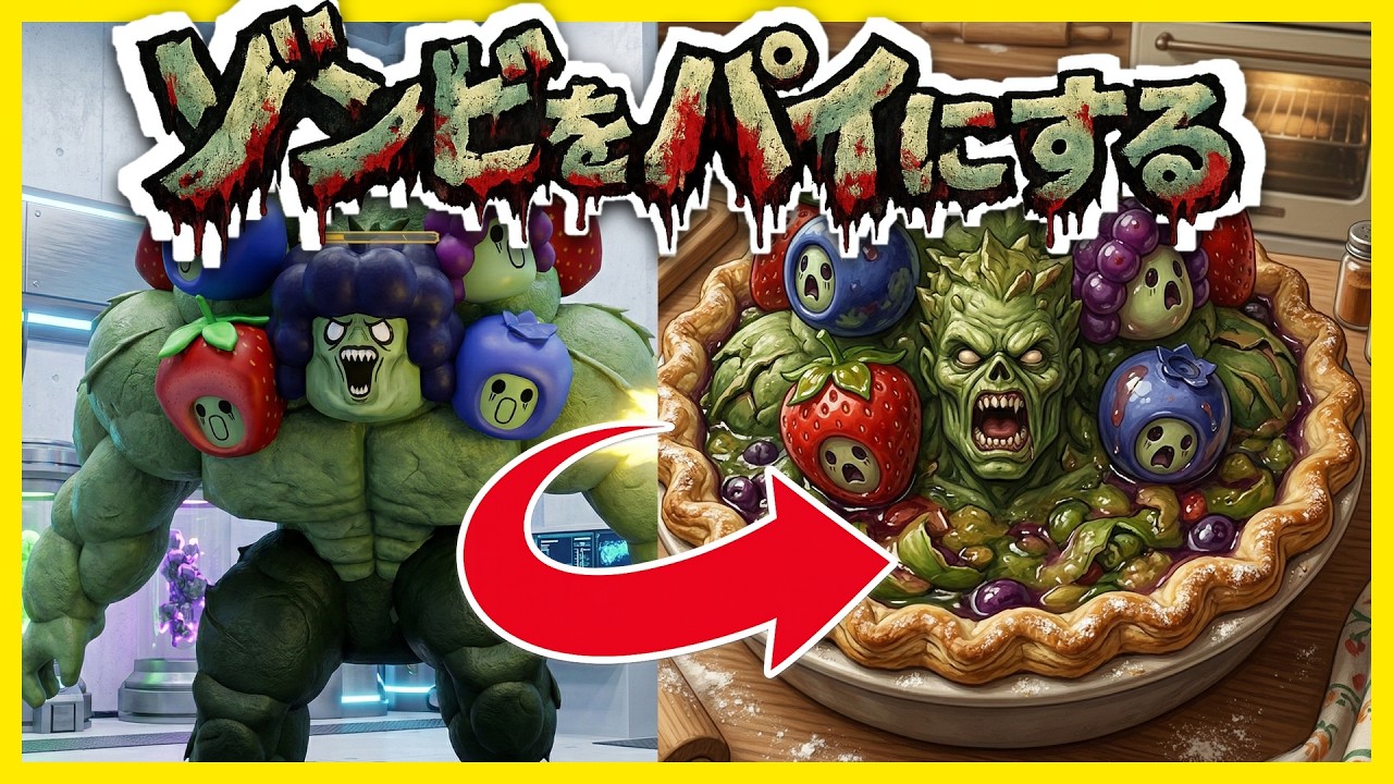 悩みを食べてくれるモンスター The result of trying to make a pie out of mutant zombies and eat