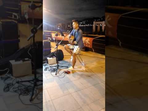 抒情音樂工作室－《高明德Andy》淡水街頭藝人抒情演唱(其實不想走)