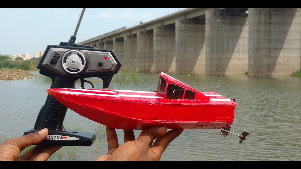 How make RC Boat with cardboard High speed Remote ...