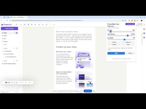 ProtonMail Font Enhancer video preview 2