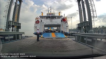 PENYEBERANGAN DARI PELABUHAN TANJUNG API API KE PELABUHAN KALIAN MUNTOK PULAU BANGKA