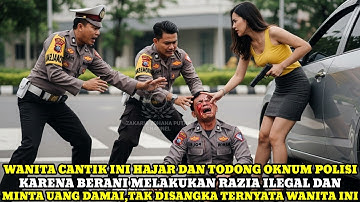 TENTARA WANITA MENGAMUK TODONG MULUT OKNUM POLISI YANG MELAKUKAN RAZIA ILEGAL DAN MEMINTA UANG DAMAI