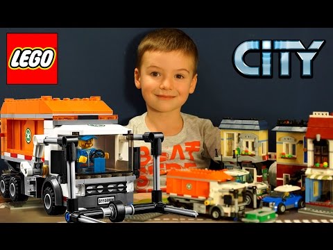 Обзор Лего Сити 60118 - Грузовик Мусоровоз - на русском языке. Наборы Лего 2016. Кока Туб