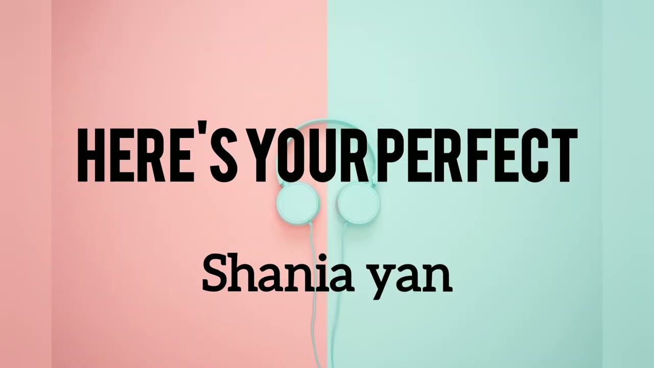 Here's your perfect (lirik lagu terjemahan)__shania yan cover.
