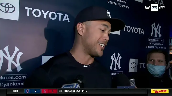 Giancarlo Stanton on his 350th career home run