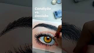Realismo - Condição ou Decisão #realismo #lapisdecor #colorpencil #drawing #art #desenho #short