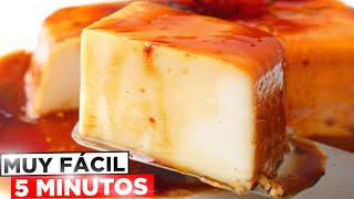 ¡FLAN de YOGÚR en 5 MINUTOS!  El MÁS FÁCIL y CREMOSO ¡Delicioso!