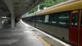 Not in service train ( SP-1900 ) pass through MTR Tai Po Market Station