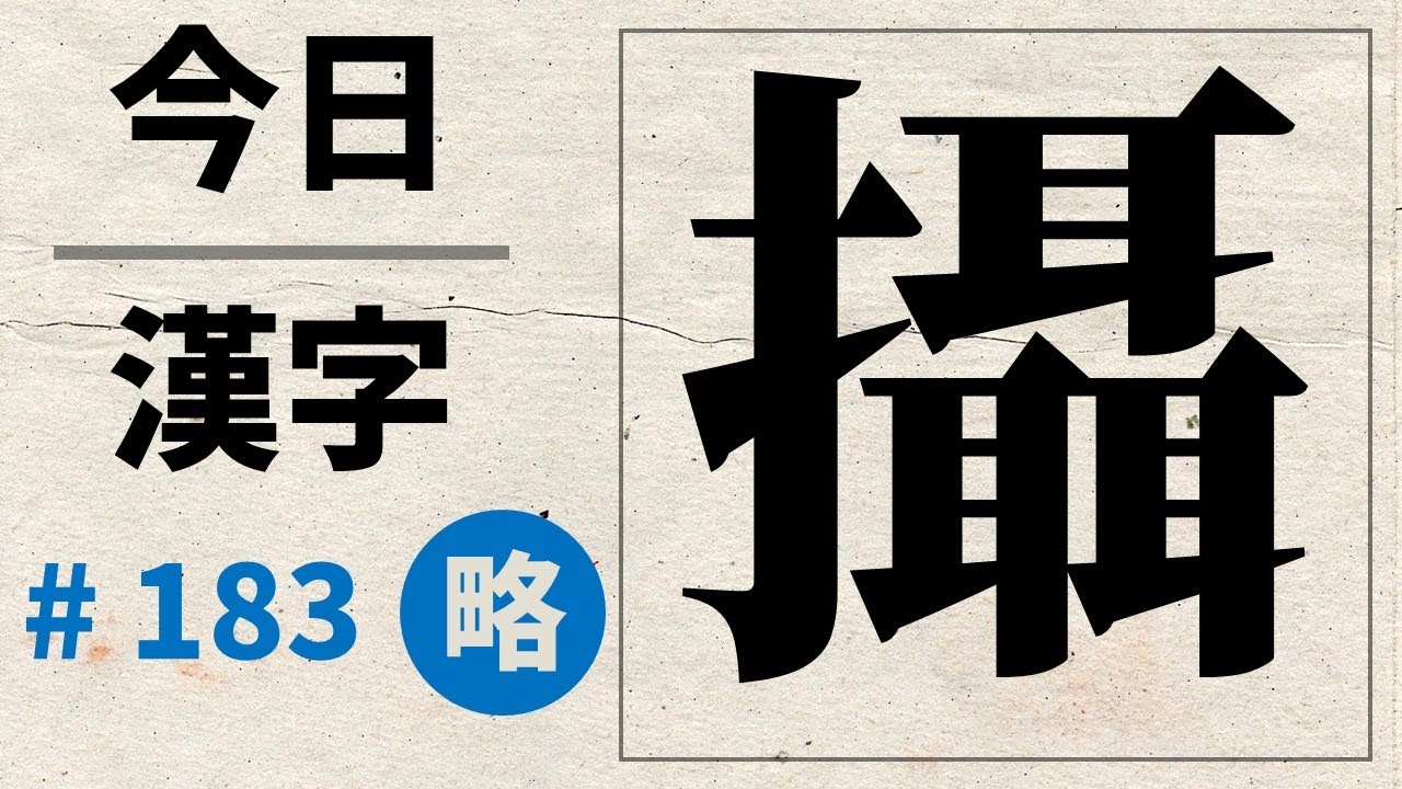 [간략본] 攝 : 금일 한자 #183