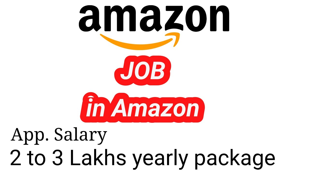 JOB Vacancy in AMAZON. Agar ap apply kar sakte to kar lijye.