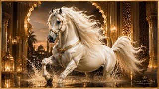 🐎 Royal Arabian Horse Frame TV Art ✨ لوحة حصان عربي فاخر | Oriental Water Sounds | 2 Hours screenshot 1